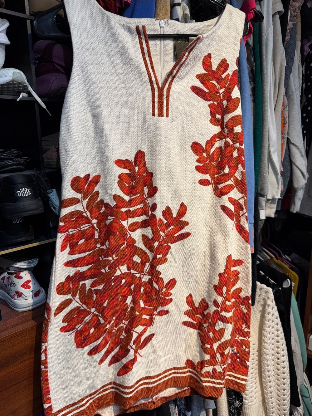 Taylor Fern Print Sheath Dress